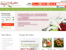 Tablet Screenshot of alcantarafleuriste.com